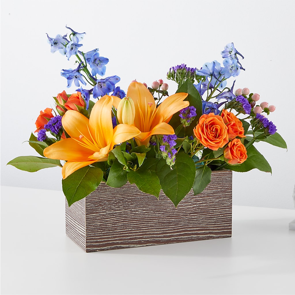Radiant Citrus Box Bouquet – Randalls, Pleasanton CA