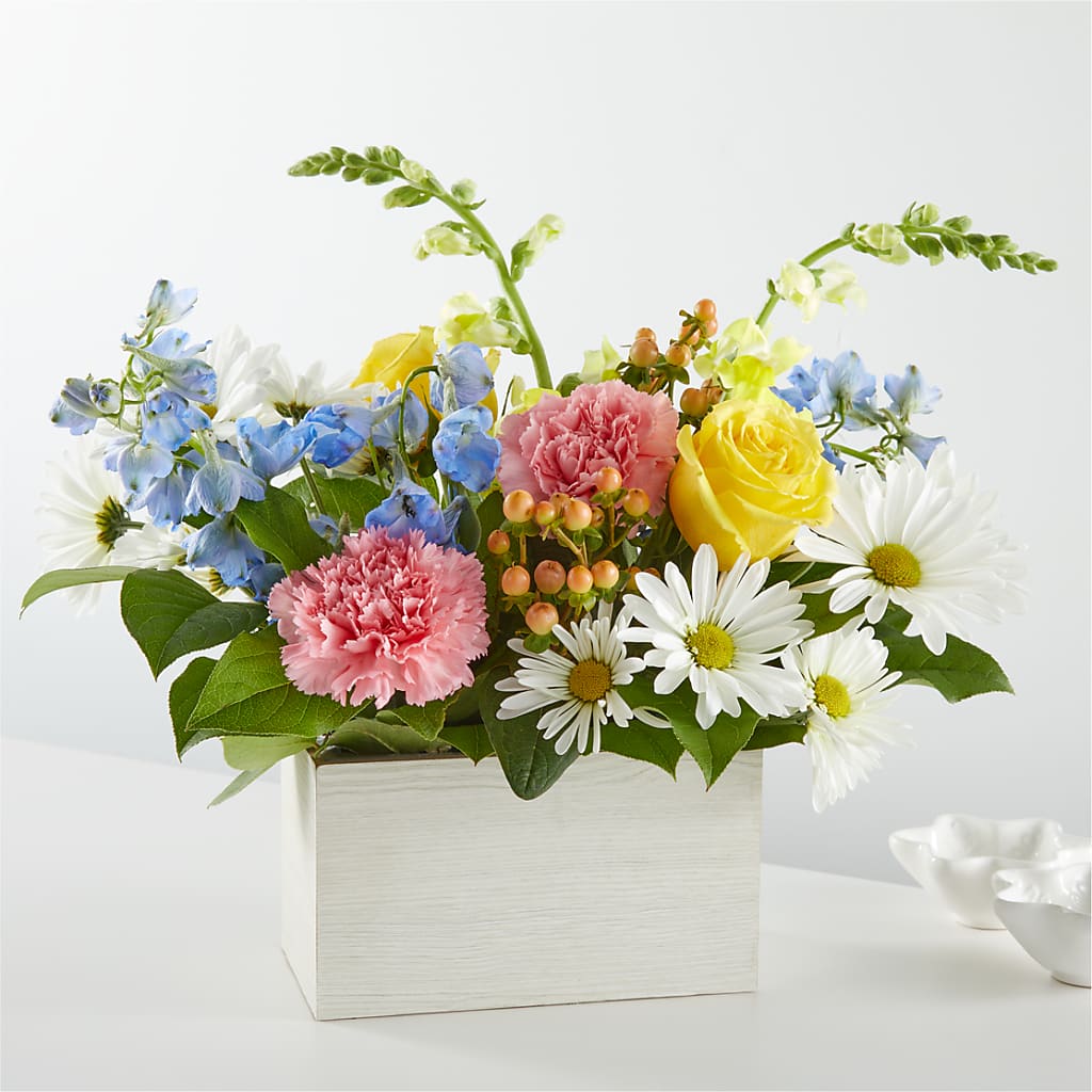 Sun Salutation Box Bouquet – Randalls, Pleasanton CA
