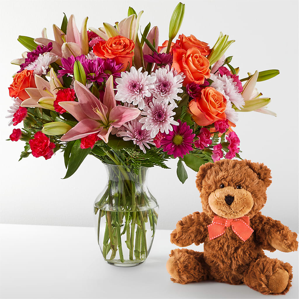 Here's Looking at You Bouquet & Bear Set – Randalls, Pleasanton CA