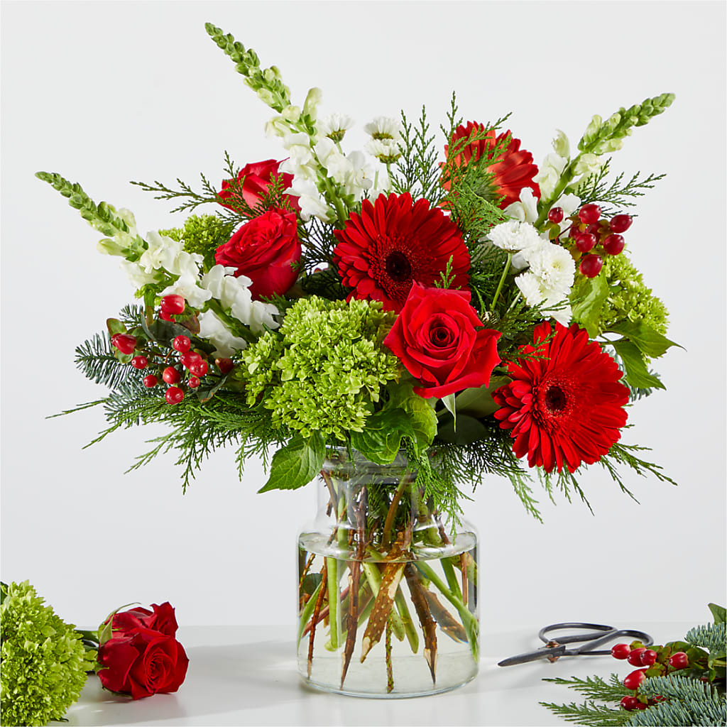 Merry Moment Bouquet – A Florist Original – Randalls, Pleasanton CA