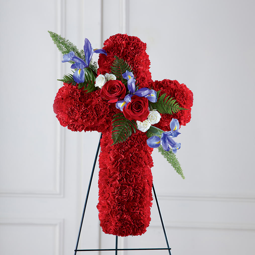 Faithful Hero Floral Cross – Randalls, Pleasanton CA