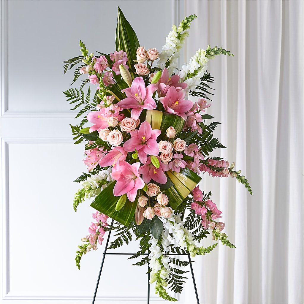 Elegant Embrace Standing Spray – Randalls, Pleasanton CA