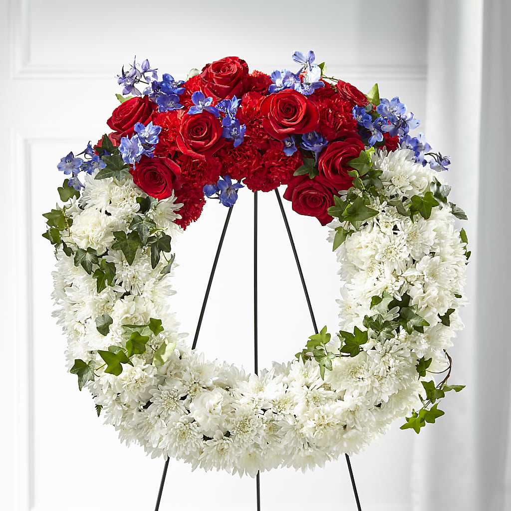 Patriotic Passion Wreath – Randalls, Pleasanton CA