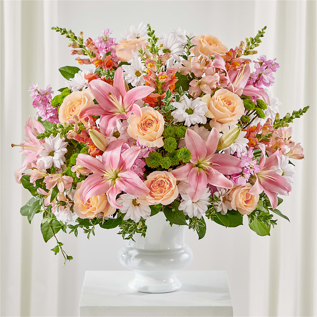 Heartfelt Gesture Urn Arrangement – Randalls, Pleasanton CA