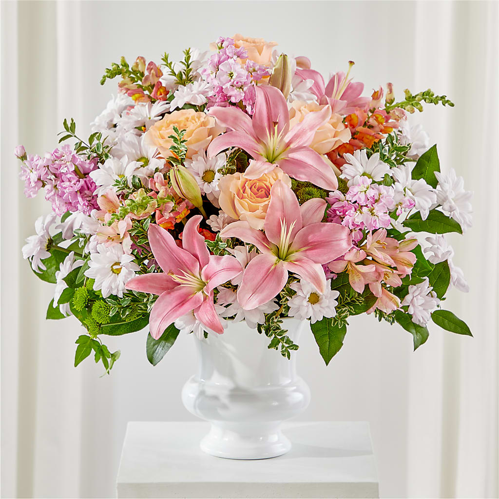 Heartfelt Gesture Urn Arrangement – Randalls, Pleasanton CA