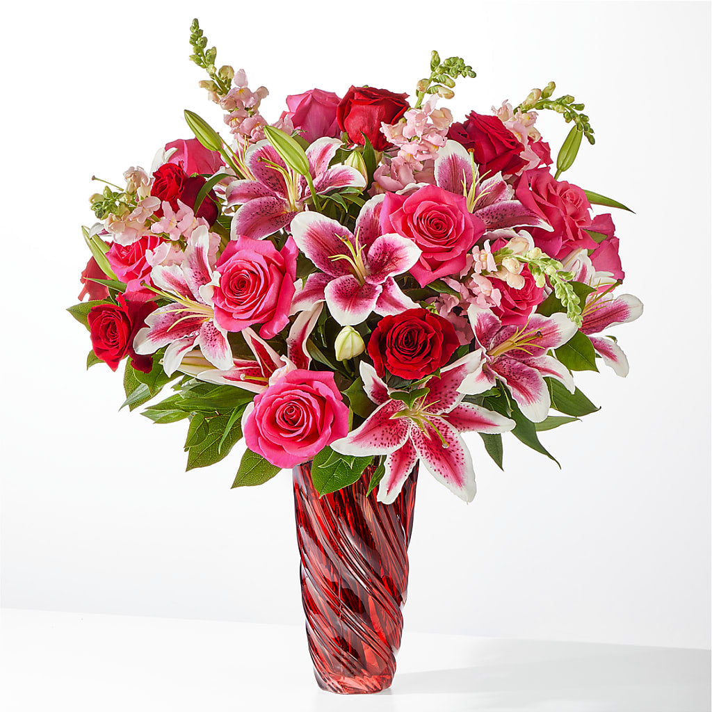 Always You Bouquet with Luxe Swirl Vase – Randalls, Pleasanton CA