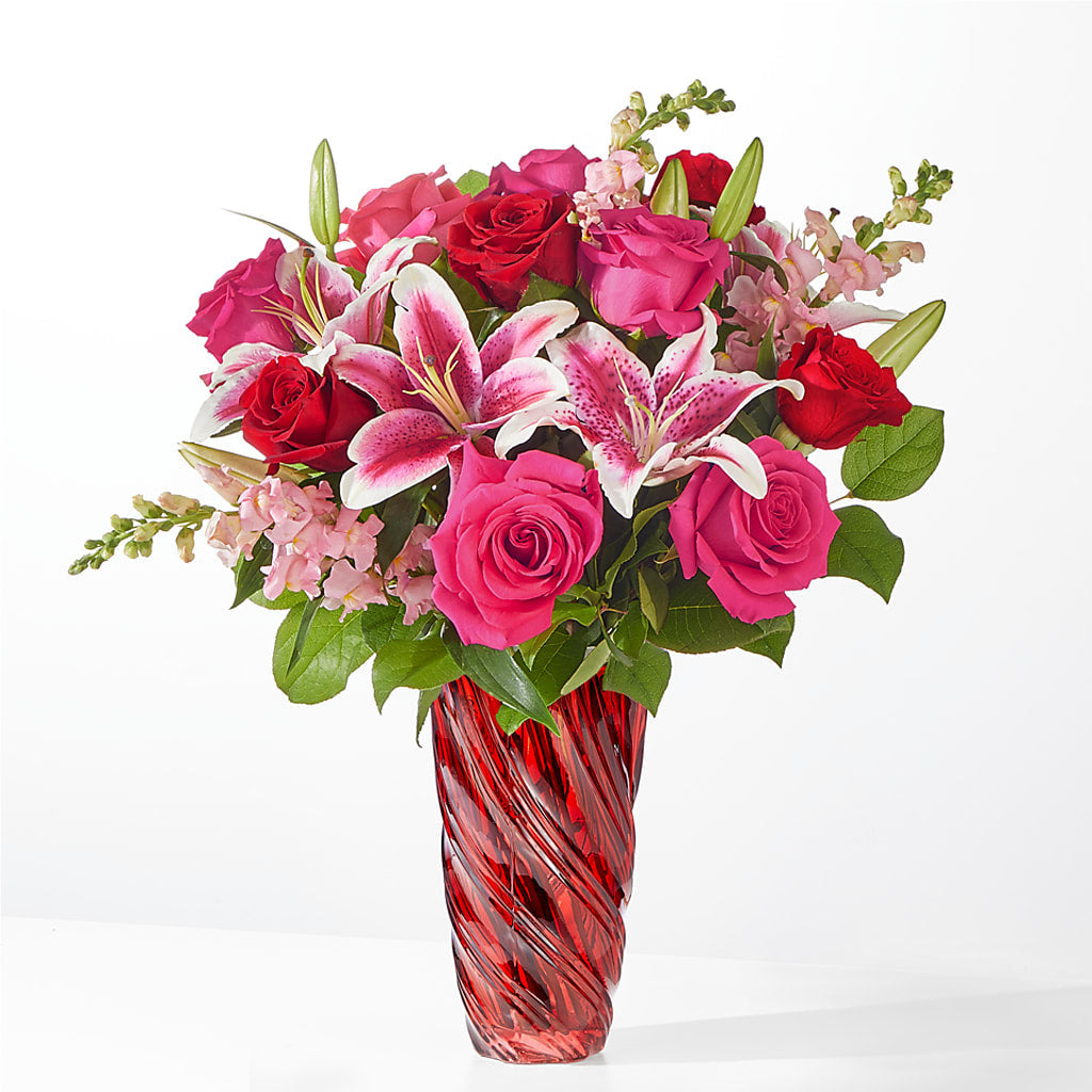 Always You Bouquet with Luxe Swirl Vase – Randalls, Pleasanton CA