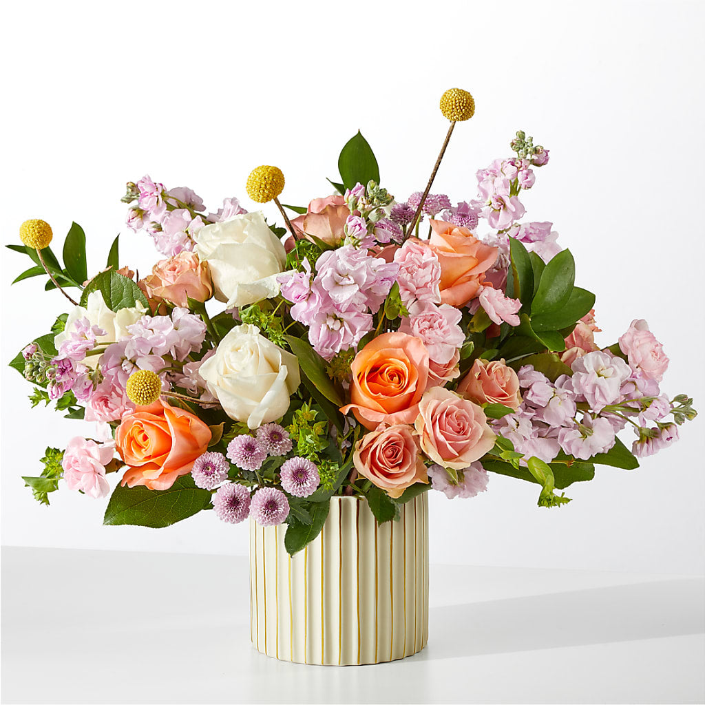 French Market Bouquet with Ivory Vase – Randalls, Pleasanton CA