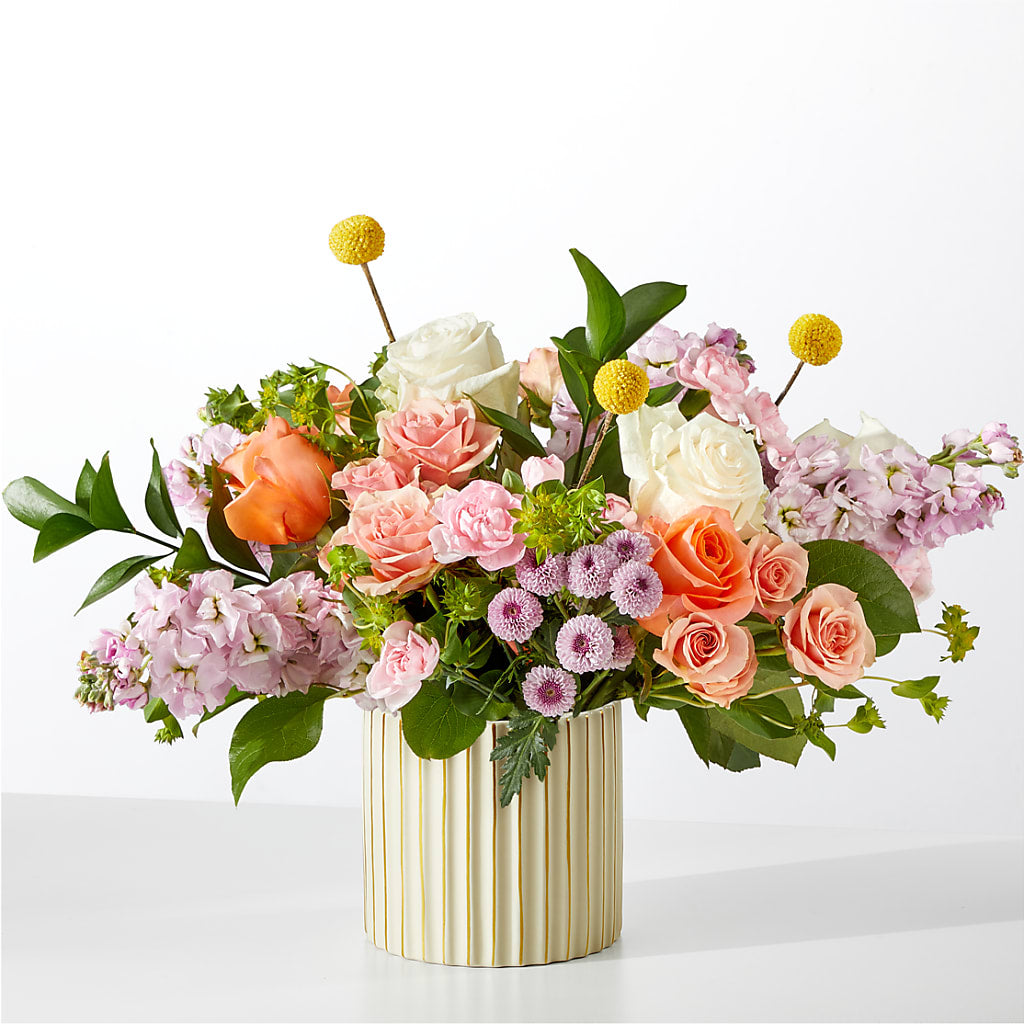French Market Bouquet with Ivory Vase – Randalls, Pleasanton CA
