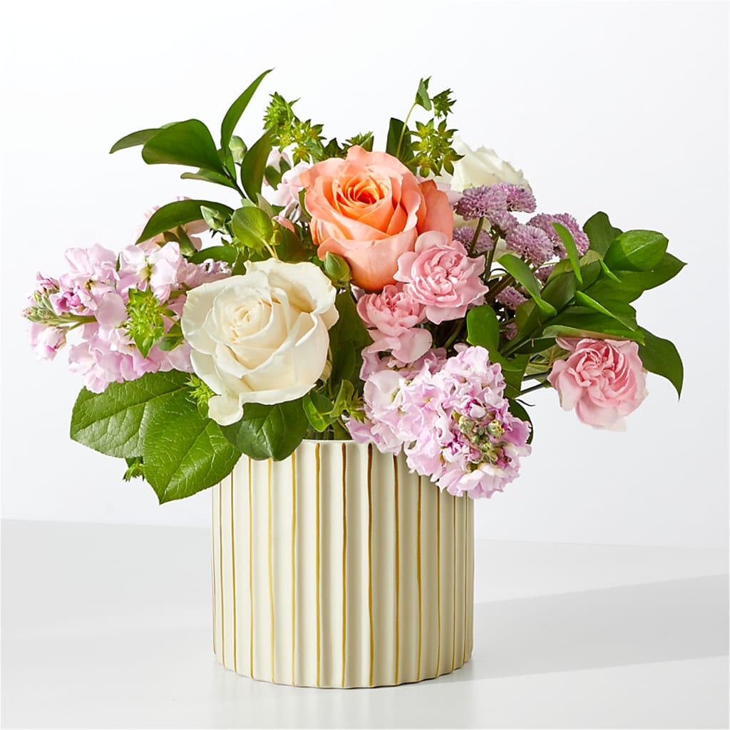 French Market Bouquet with Ivory Vase – Randalls, Pleasanton CA