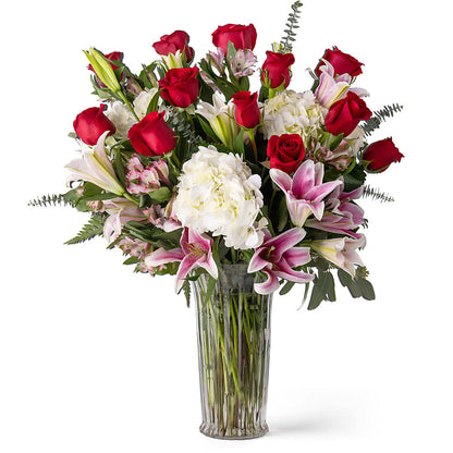 Lux Unforgettable Red Arrangement –  Randalls, Pleasanton CA