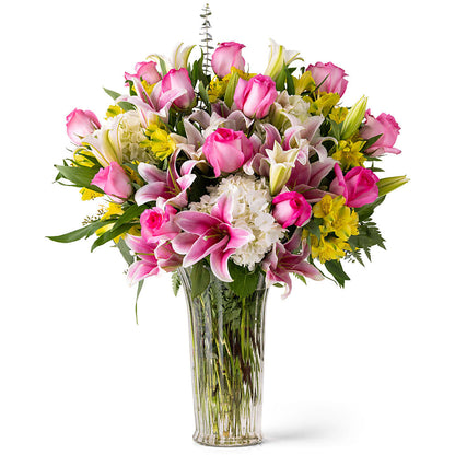 Lux Unforgettable Pink Arrangement –  Randalls, Pleasanton CA