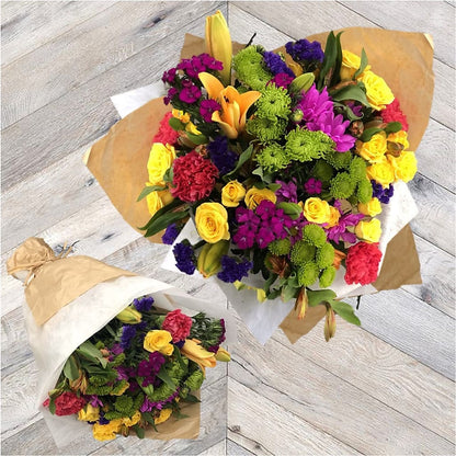 La Buena Vida Wrapped Bouquet –  Randalls, Pleasanton CA