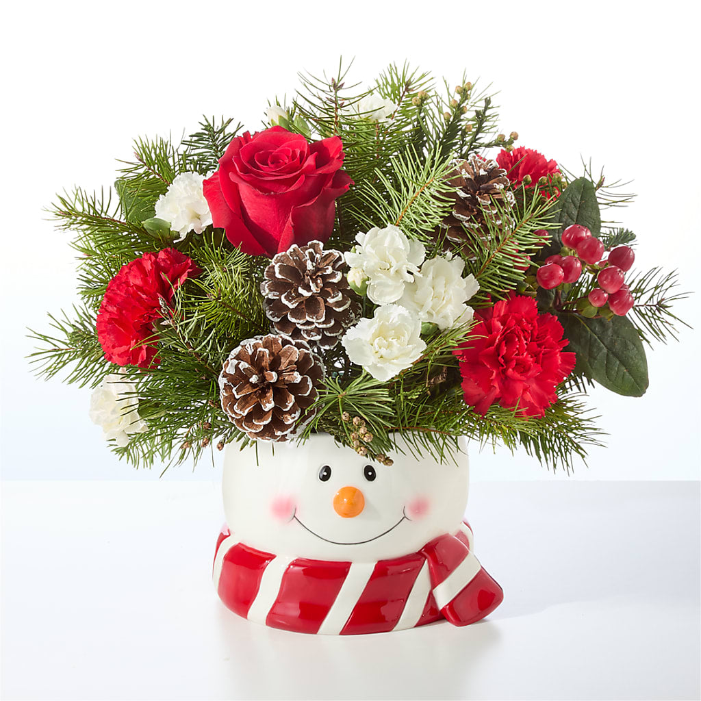 Jolly Snowman Bouquet –  Randalls, Pleasanton CA
