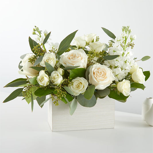 Fresh Linen Box Bouquet –  Randalls, Pleasanton CA