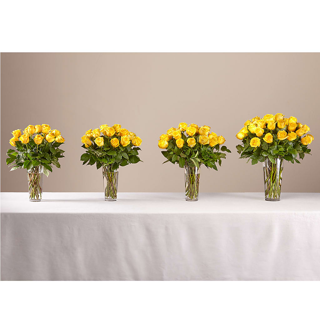 Long Stem Yellow Rose Bouquet –  Randalls, Pleasanton CA