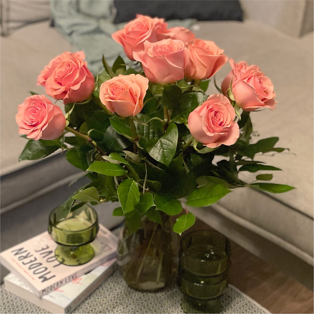 Long Stem Pink Rose Bouquet –  Randalls, Pleasanton CA