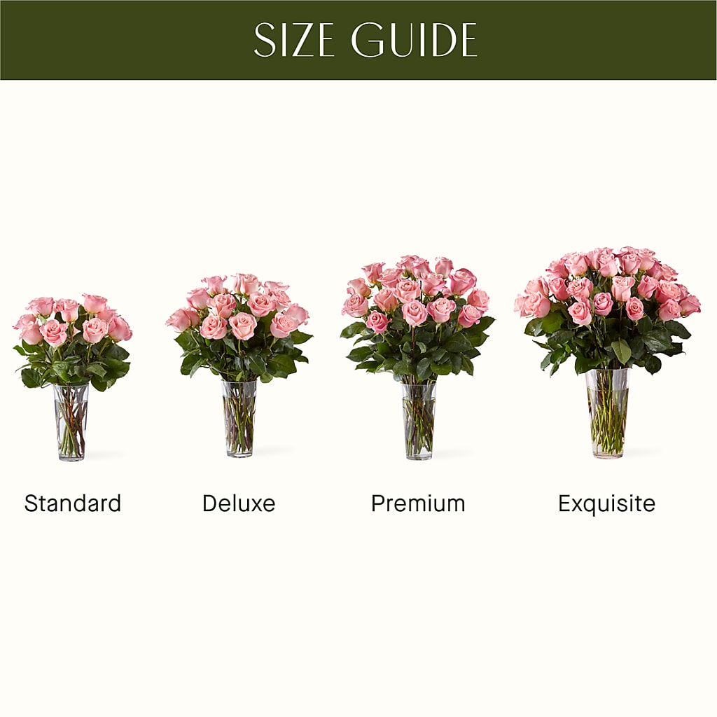 Long Stem Pink Rose Bouquet –  Randalls, Pleasanton CA