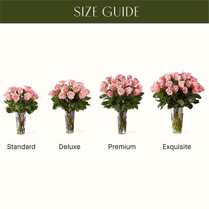 Long Stem Pink Rose Bouquet –  Randalls, Pleasanton CA