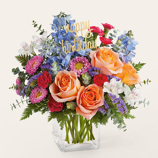 Birthday Bash Bouquet –  Randalls, Pleasanton CA
