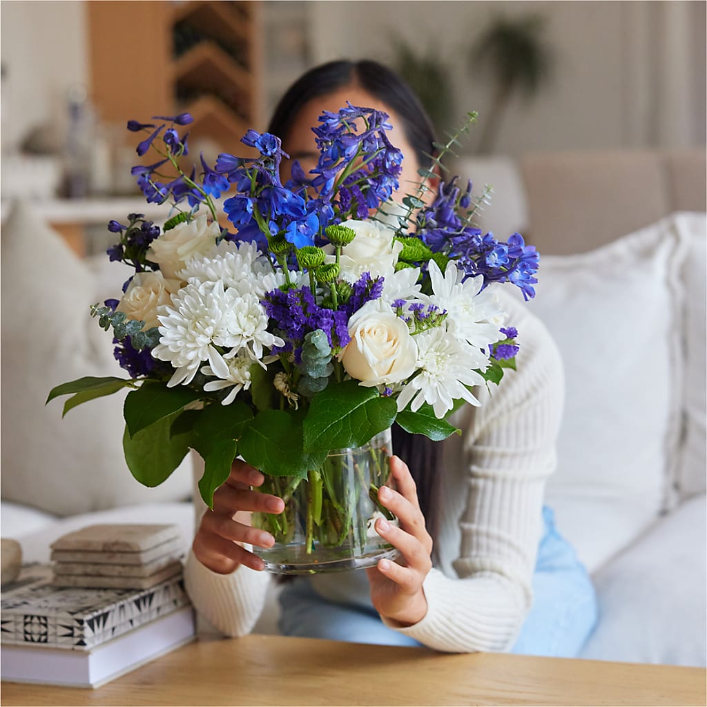 Cerulean Waves Bouquet –  Randalls, Pleasanton CA