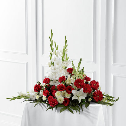 Crimson & White Arrangement –  Randalls, Pleasanton CA