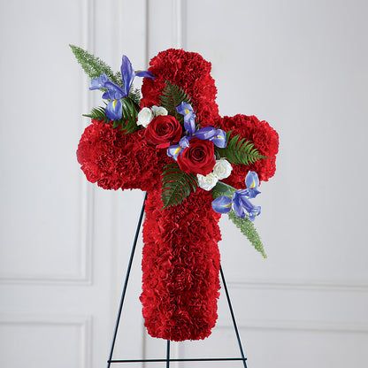 Faithful Hero Floral Cross –  Randalls, Pleasanton CA