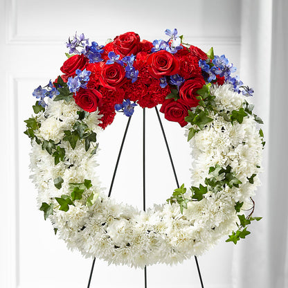 Patriotic Passion Wreath –  Randalls, Pleasanton CA