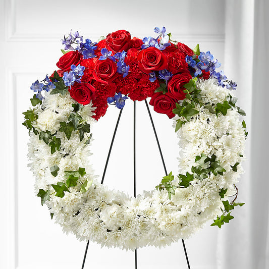 Patriotic Passion Wreath –  Randalls, Pleasanton CA