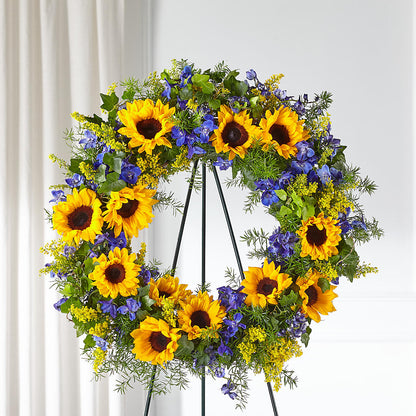 Bright Rays Wreath –  Randalls, Pleasanton CA