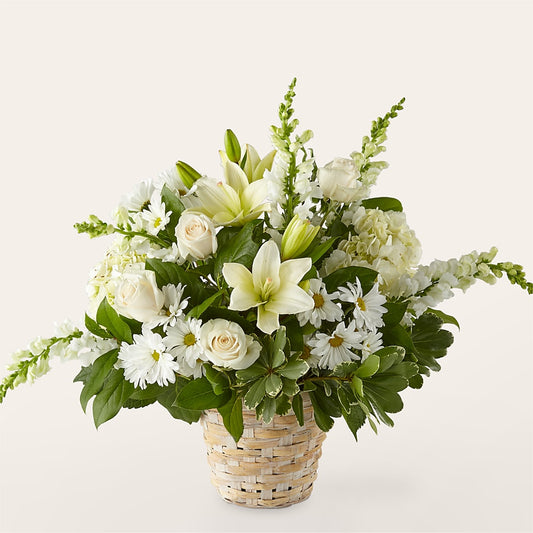 Ivory Elegance Floral Basket –  Randalls, Pleasanton CA