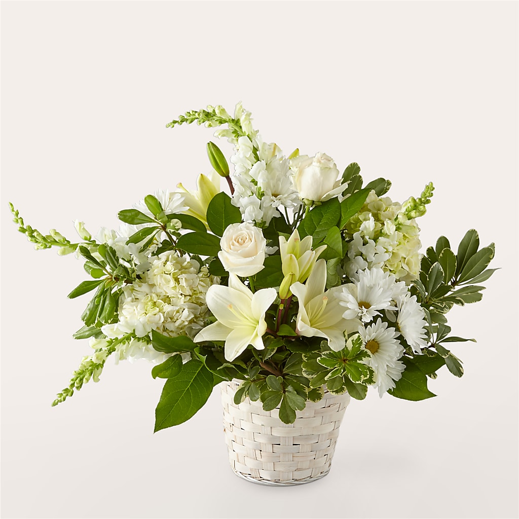 Ivory Elegance Floral Basket –  Randalls, Pleasanton CA