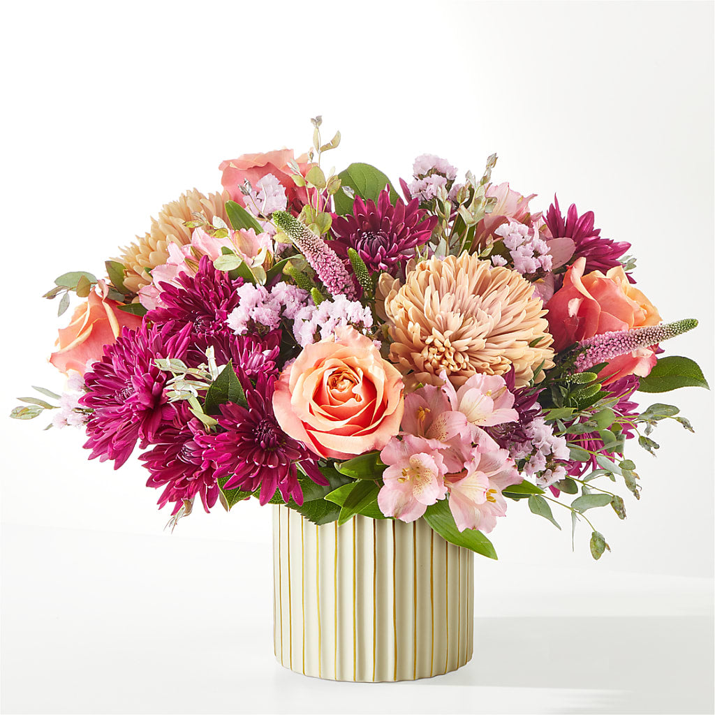 Berry Cobbler Bouquet with Ivory Vase –  Randalls, Pleasanton CA