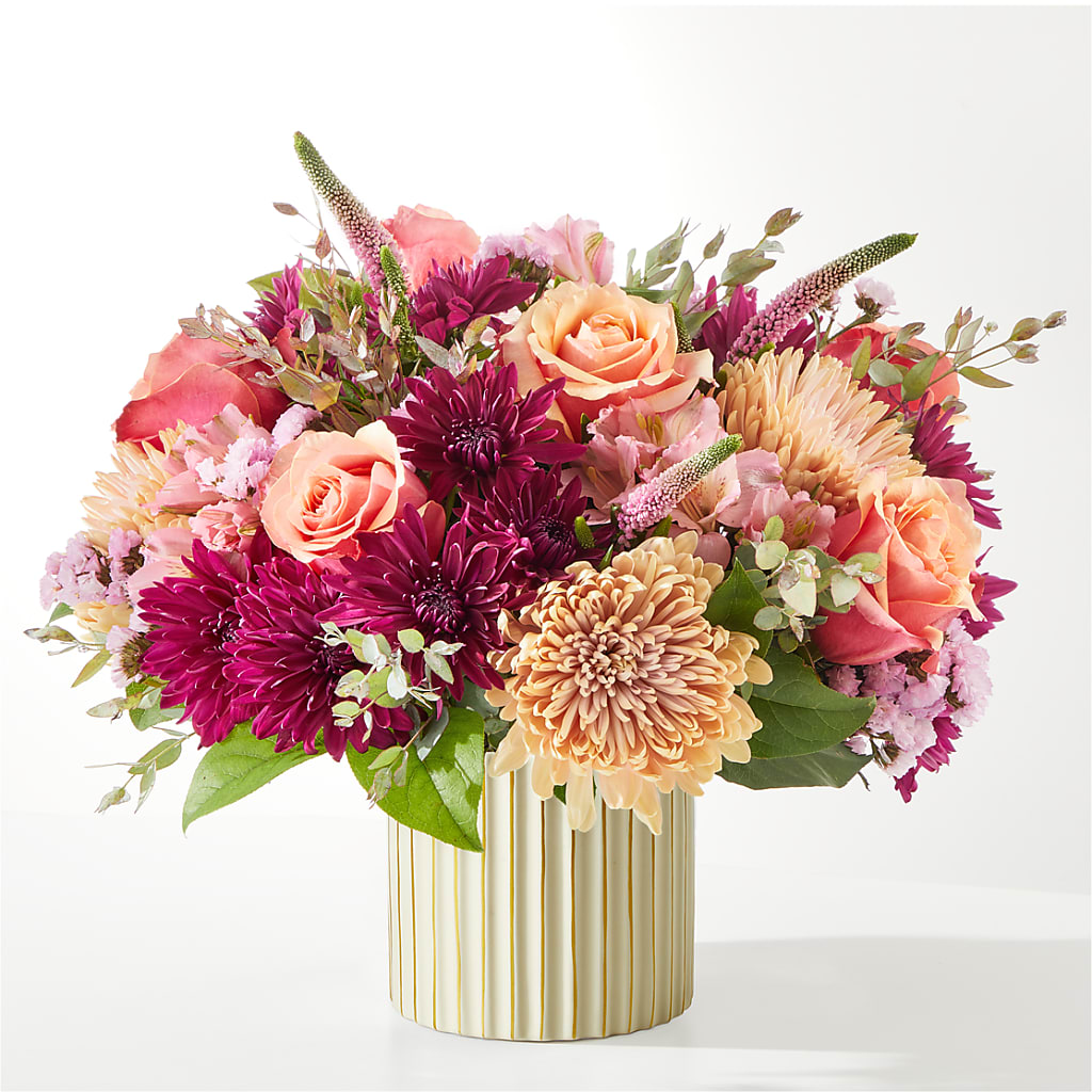 Berry Cobbler Bouquet with Ivory Vase –  Randalls, Pleasanton CA
