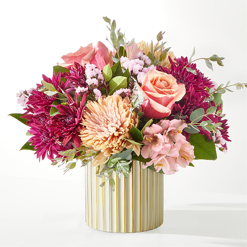 Berry Cobbler Bouquet with Ivory Vase –  Randalls, Pleasanton CA